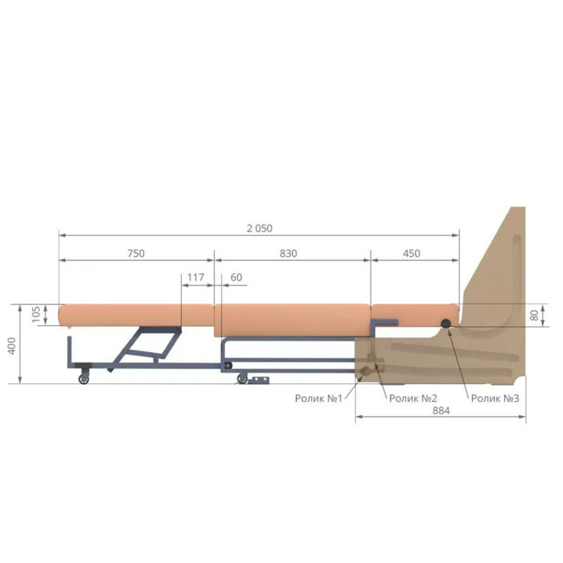 Схема сборки раскладного дивана